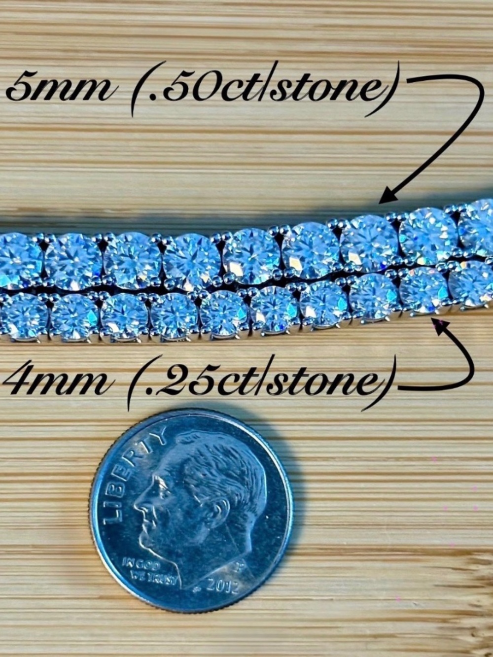 The “Ultimate” Moissanite tennis bracelet in sterling or Argentium silver! - Picture 13 of 16